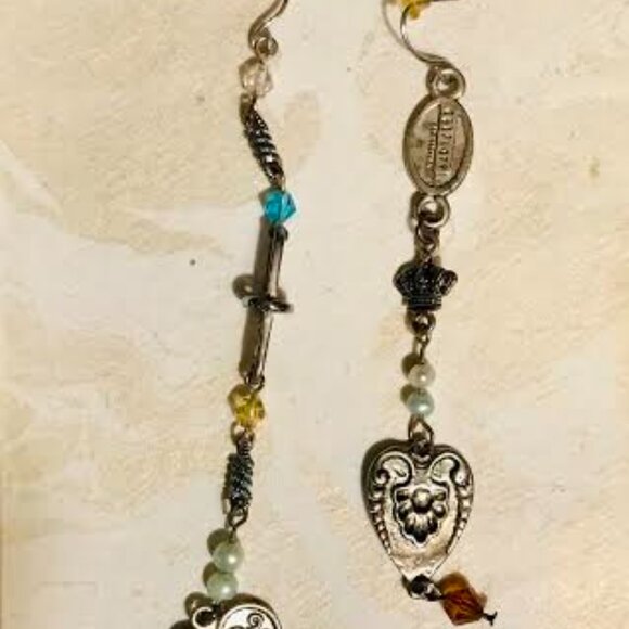 Two Pairs of Asymmetric Drop Statement Earrings for a price of one - Picture 5 of 5